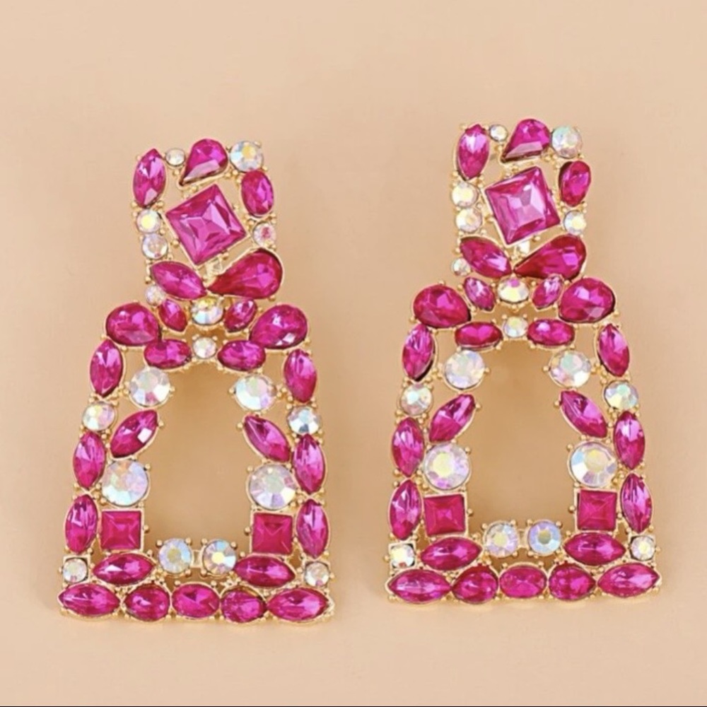 Pink Jewel earrings
